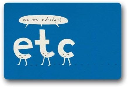 Amazon 人生の面白い人生のモットー引用言葉アート絵画面白いかわいい落書きイラスト私たちは誰でもない 滑り止めマット玄関 80x50cm 玄関マット オンライン通販