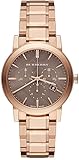 Swiss Burberry TOP Luxury Watch Chronograph Unisex Women Men The City 38mm Rose Gold BU9754