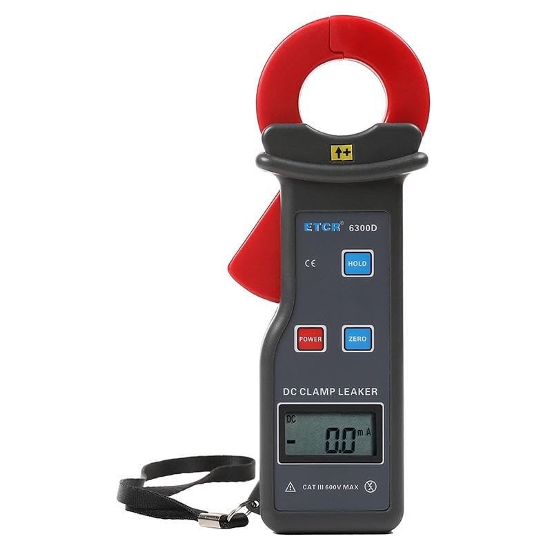 ET6300D Current Tester Clamp Meter DC Clamp Leakage Current Meter Multimeter DC 0.0mA~6.0A Clamp Size 25x30mm