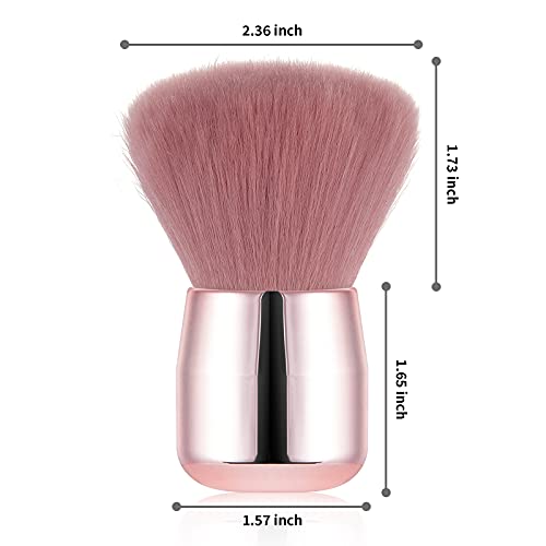 Vaincre Nail Art Dust Powder Remover Brush, Soft Nail Art Dust Cleaner Brush for Acrylic Application and Makeup(Pink) 100 PCS