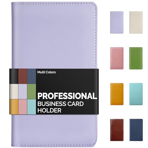 Amazon.com : Sooez Leather Professional Business Card Book Holder