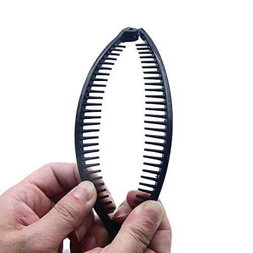 Banana Clips Hair Clincher Combs Bananas Vintage Large Hair Clip For Thick Fine Hair Women Clamp Accessory Banana Clip（Pack Of 6） (A) #TOP4