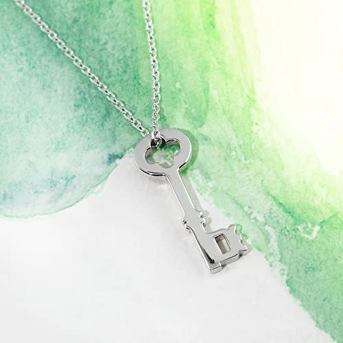 Boma Jewelry Sterling Silver Key Pendant Necklace, 18 Inches4