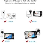 6V Power Charger Cord for HelloBaby HB32 HB28 H24 HB32RX RJ-AS060600U003, DXR-5 Breg D0660 Baby Monitor Charger, GPX PC308B PC332B PC108B PC800 Portable CD Player Power Supply AC Adapter, 6Volt 6.6 ft