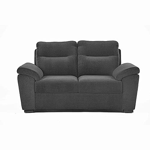 Image of Wakefit Sofa Set | 3 Year Warranty | Sofa 6 Seater, 6 Seater Sofa for Living Room, Wooden Sofa Set, Sofa Set 3+2+1 Seater - Lounger(Malphino : Smoke Grey)