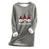 PTLLEND Damen Schwarz Fleece Warm Mit Kapuze Parka Mantel Fleecejacke Outdoorjacke Gefüttert Lang Grosse Grössen Winterjacke Plüschjacke Schwarz Plüschmantel Outdoor Plüsch Damenmantel Win