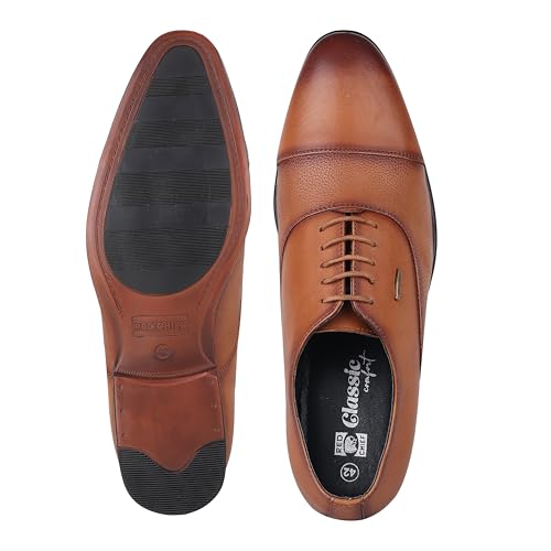 Image of Red Chief Formal Oxford Low Ankle Shoes for Men RC3955 Black
