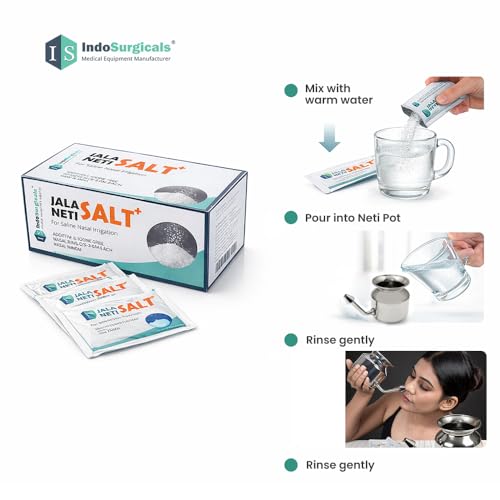 IS IndoSurgicals Jala Neti Salt Plus (Pack of 50 Sachets) - Image 5