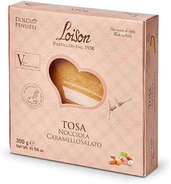 Loison Cakes | Tosa Hazelnuts Salted Caramel 300g in Elegant Cardbord Box | NEW Taste Salted Caramel, Hazelnuts, Vanilla | Afternoon tea, Dessert | Loison Pasticceri dal 1938.