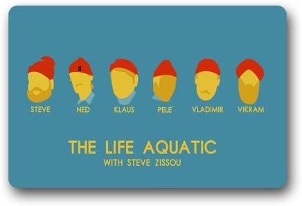 Decorative Doormats The Life Aquatic With Steve Zissou Custom Non Slip Machine-washable Indoor/Outdoor Multifuntional Doormat (23.6X15.7)