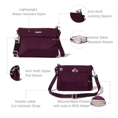Baggallini Securtex Anti-Theft Memento Crossbody Bag3