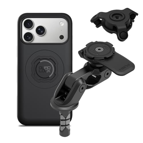 Image of Quad Lock Motorcycle Fork Stem Mount PRO Kit with Vibration Dampener and MAG Phone Case for iPhone 17 Pro Max