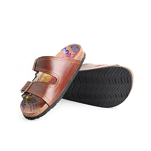 TMA EYES Summer Beach Indoor and Outdoor Anti-skidding Flat Sandals with Two Adjustable Straps3
