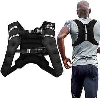 Aduro Sport Weighted Vest Workout Equipment, 4lbs/6lbs/12lbs/20lbs/25lbs Body Weight Vest for Men, Women, Kids (20 Pounds (9.07 KG))