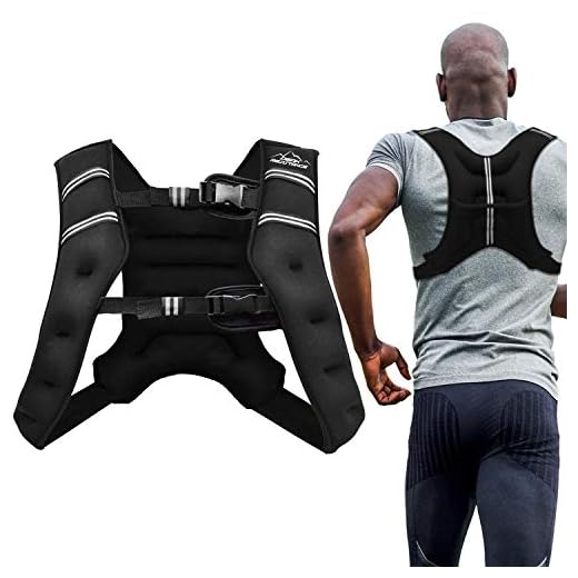 Aduro Sport Weighted Vest Workout Equipment, 4lbs/6lbs/12lbs/20lbs/25lbs Body Weight Vest for Men, Women, Kids (25 Pounds (11.34 KG))