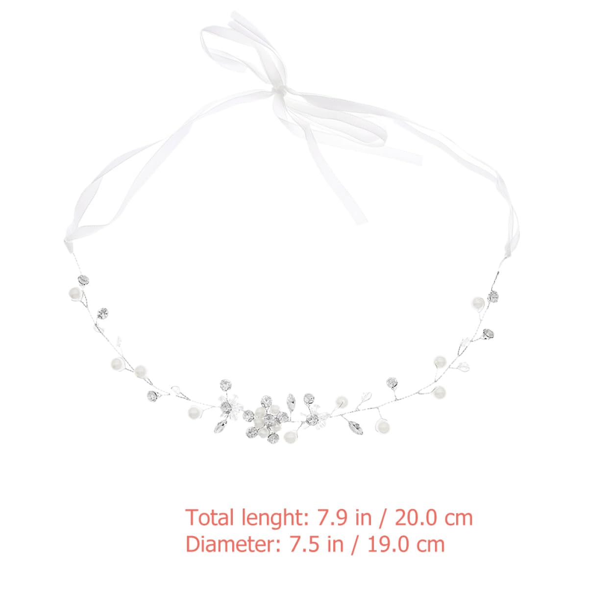FRCOLOR 4 Piezas Accesorios Para El Cabello De Novia Cinta De Diadema De Diamantes De Imitación Diadema De Nupcial Tocado De Diademas Para Mujer Simple Circón Velo Perder