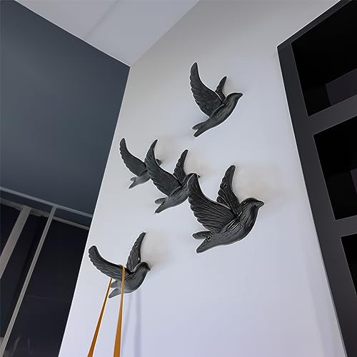 Ambipolar-5-Pack-Bird-Flying-Style-Coat-Hooks-Vintage-Black-Hooks-for-Coats-Hats-and-More-Sturdy-Cast-Iron-Construction-Rustic-Farmhouse-Theme-Easy-Installation-Versatile-and-Durable Ambipolar 5 Pack Bird Flying Style Coat Hooks Vintage Black Hooks for Coats Hats and More Sturdy Cast Iron Construction Rustic Farmhouse Theme Easy Installation Versatile and Durable