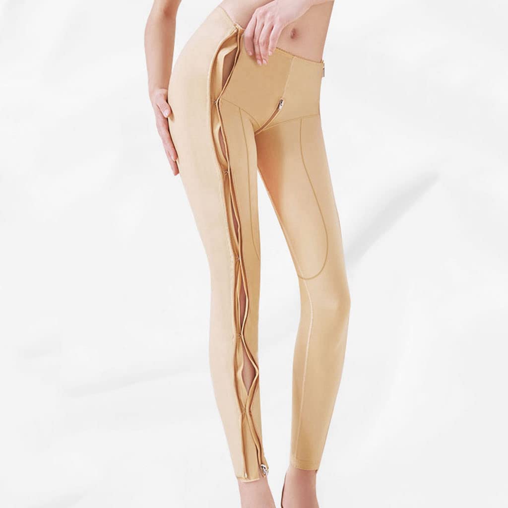 Leggings für Damen Kompressionshose mit Hoher Taille Oberschenkel Schlankere Shapewear Bauchkontrolle Bodysuit mit Fester Kontrolle