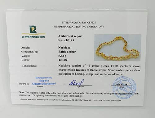 Genuine Amber Necklace and Bracelet from Baltic Sea Made with Polished Lemon Pink and Red Jade 34 cm (13.4 & 5.9 Inches)4
