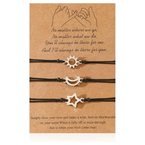 Bracelets QEXUJOW soleil étoile lune Cover