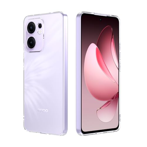 Captor Cover Oppo Reno 13F / 13FS 5G, Custodia Trasparente in Silicone Morbido, Sottile, Anti-Graffio, Protezione Fotocamera, Anti-Ingiallimento, Resistente per Cover Reno 13F / 13FS Oppo