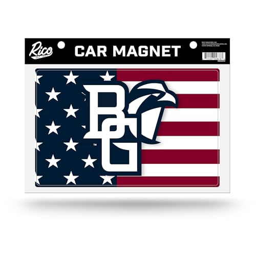 Rico Industries NCAA Bowling Green Falcons Patriotic Badge Magnet - for Car, Fridge