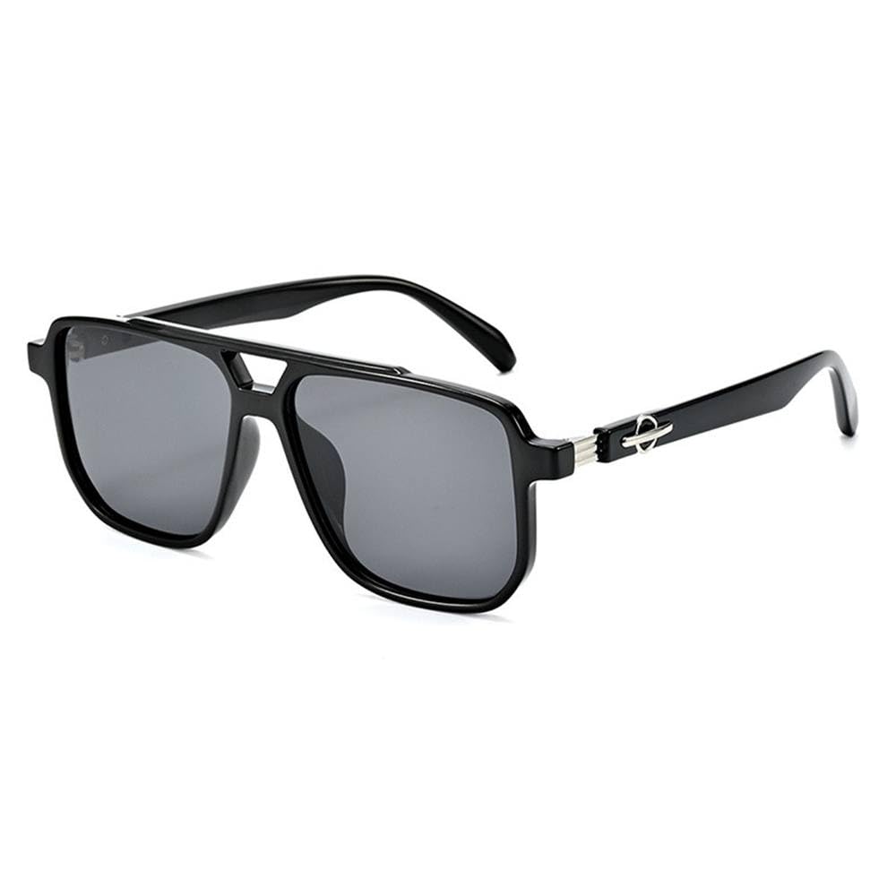 Ultraleichte TAC-Sonnenbrille mit polarisierten Gläsern und Bügeln in Holzoptik für Damen und Herren – ideal für Outdoor-Aktivitäten wie Reisen, Streetfotografie und Autofahren.