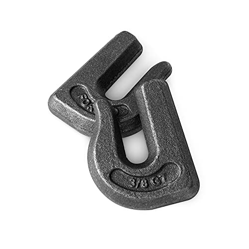 Image of 6PCS Weld-On Clevis Grab Chain Hooks, 3 /8 inch Tractor Bucket Hooks