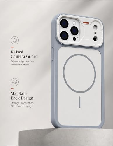 Image of Compatible for iPhone 13 Pro Case, Matte iPhone 13 Pro Back Cover, Shockproof Drop Protection, (Gray)