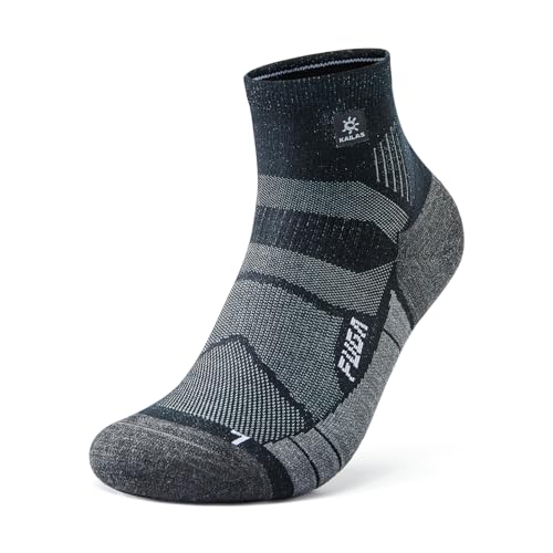 KAILAS FUGA Men's Low Cut Running Socks Wool Socks Cushioning Moisture Wicking Breathable Sweating Crew Socks Sports Socks