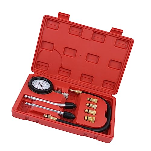 Ciieeo Car Motorcycle Cylinder Compression Tester 0-300psi Air Pressure Gauge Adapters Easy to Use Store