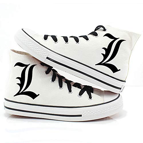 Csqw Death Note High Gang Zapatillas de Lona para Zapatillas de Deporte Unisex para niños y...
