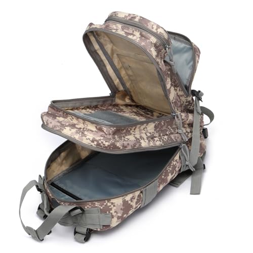 GUJOIN Mochila De Pesca De 20 Litros Impermeable De Nailon Duradera,Mochila Deportiva Táctica Militar Al Aire Libre Mochilas De Senderismo Casual (ACU) - imagen 4