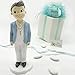 Ingrosso e Risparmio Statua a Forma di Bambino con Abiti Eleganti e crocifisso in Resina, Cake Topper, Decorazioni per Torte, bomboniere Prima Comunione Maschio (Senza confezionamento)