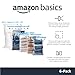 Amazon Basics Vacuum Storage Bags for Clothing, Multiple Sizes Compression Zipper Bags with Hand Pump for Space Saving and Travel, 6-Pack (2 Medium, 2 Large, 2 Jumbo), Transparent