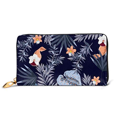 Preisvergleich Produktbild JHGFG Mode Handtasche Reißverschluss Geldbörse Hawaii Print Vector Nahtlos Schöne Künstlerische Telefonkupplung Geldbörse Abendkupplung Blockieren Leder Brieftasche Multi Card