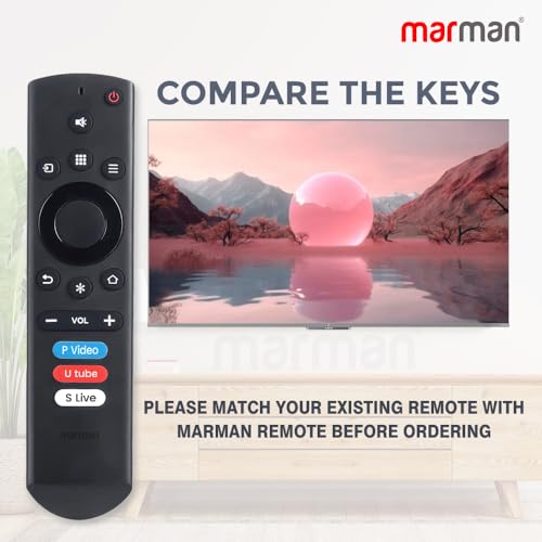 Image of marman Compatible with Thomson Smart Tv Remote Non Voice Command Suitable for Smart 4K LED UHD HD Television - Match Exactly with Existing Remote Key by Key for Better Performance
