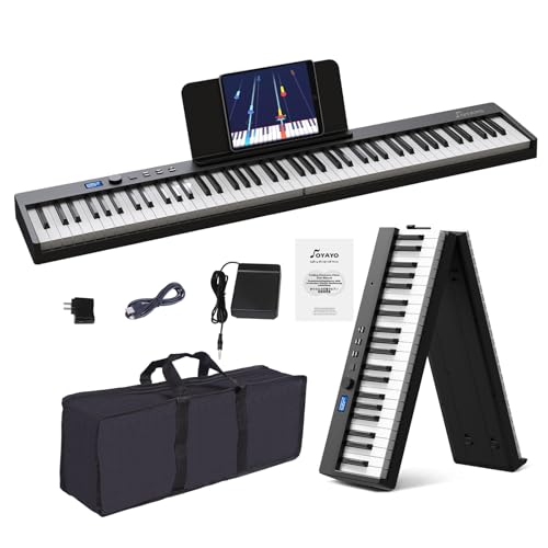 Amazon | OYAYO 電子ピアノ 88鍵盤 折りたたみ式 FP88C 充電式 MIDI 