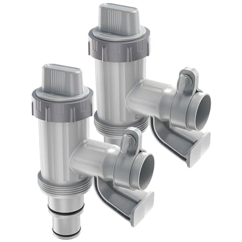 CosyCaya Adaptador de Manguera de Piscina, Piezas de Repuesto para Piscina, Soporte de Manguera de Piscina y Válvula de Émbolo para Piscina Elevada