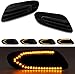 Indicatore Laterale Dinamico a LED per BM-W Mini Cooper F55 F56 F57, Indicatore di Direzione Dinamico a LED Nero, Indicatore di Direzione Laterale 2 Pezzi