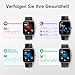 Smartwatch Herren Damen mit Telefonfunktion,1.85" HD Uhren mit Herzfrequenz Schlafmonitor SpO2 Schrittzähler,110+ Sportmodi Fitnessuhr,IP68 Wasserdichte Smart watch Kompatibel für iOS/Samsung/Android