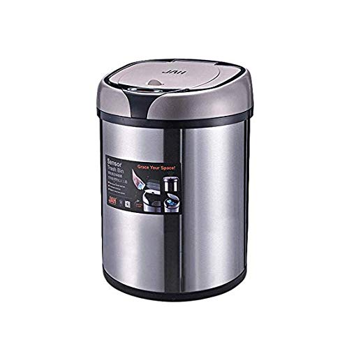 Capteur poubelle couvercle 6L acier inoxydable style européen cuisine