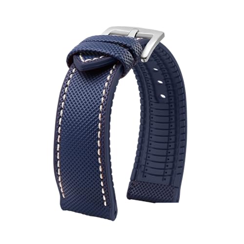 uCgO IK IWC }[NΉ iC CG[ o[{g EHb`Xgbv 20mm 22mm 23 24mm Xgbv Y h Xgoh EHb`oh(Blue White silver A,20mm)