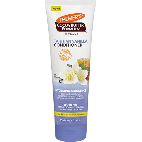 Palmers Cocoa Butter Formula Tahitian Vanilla Hair Conditioner (10.6 Fl Oz) Hydrating & Moisturizing Detangler with Vitamin E & Acacia Honey for Shine Smoothness & Frizz Control All Hair Types
