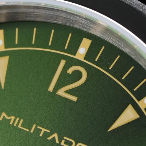 Image of TACTICAL FROG Militado ML08 Field Watch Japanese Sweep VH31 / 515 Movt with Calendar, Men's Military Watch Sapphire Crystal 10 ATM Waterproof Analog Watches for Men