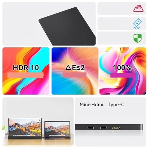 Image of Portable Monitors Portable Monitor 13.4-inch Full HD 3840 * 2400, USB-C Connectivity Second Screen for Work