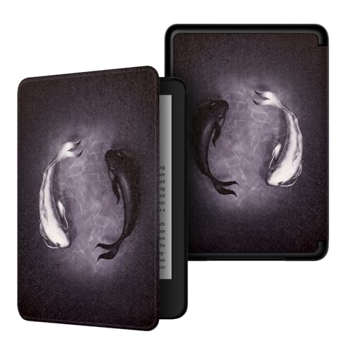 Yzlvigrous Funda para Kindle Paperwhite 5th/6th/7th Gen 2012/2013/2015, Cubierta de PU Ultra Delgada de 6 Pulgadas con Sueño Automático/Estela, Modelo Compatible con El Caso: DP75SDI/EY21