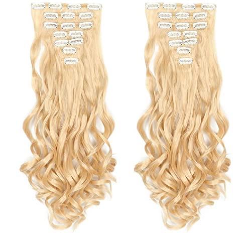 Extensions cheveux synthétiques Clip & Go volume cheveux fins brun doré