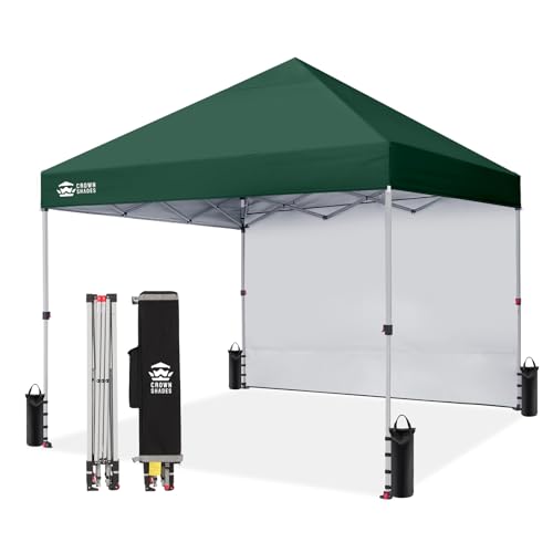 CROWN SHADES 8x8 Pop-up Canopy with Sidewall