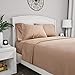 Bedford Home Series 1200 4 Piece Queen Sheet Taupe Sheet & Pillowcase Sets
